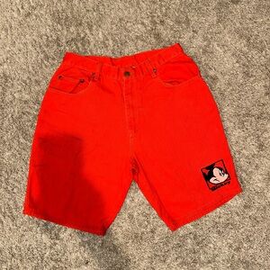 Disney | Men’s Bright Red Mickey Mouse Shorts